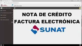 NOTA DE CREDITO - FACTURACION ELECTRONICA SUNAT - AdminRestaurante.com