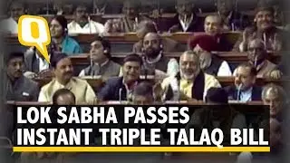Bill to Criminalise Instant Triple Talaq Passed in Lok Sabha | The Quint