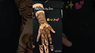 Bold Khafeef Mehndi Designs😍💕Latest Unique Backhand Dubai Patches Bridal Henna#mehndi#ytshorts#viral