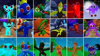 Rainbow friends chapter 2 all Monsters Jumpscars V's Accurate Roleplay V's Hungry Friends &Jumpscars