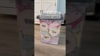 A hack for storing baby clothes