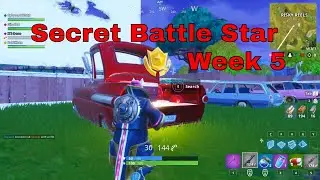 *NEW* Secret Battle Star Location Week 6 [ Fortnite Week 6 Challenge ]