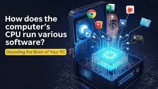 How does the computer&rsquo;s CPU run various software