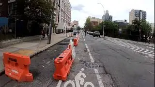 About those construction barriers I've been moving out of the bike lane