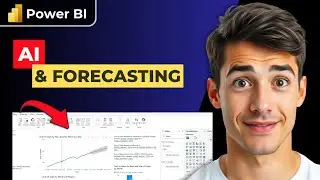 Как использовать визуализацию с помощью ИИ и прогнозирование в Power BI (самый простой способ) (Р...