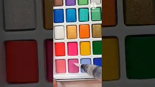 Keep Smiling Watercolor Set 100 Colors#watercolor#satisfying#unboxing#review#colors #painting