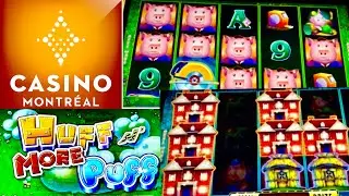 WHOA!! 2ND SPIN BONUS & DOUBLE UP ON HIGH STAKES HUFF N&rsquo; MORE PUFF SLOTS @ MONTREAL CASINO!