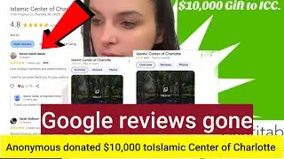 Islamic Center of Charlotte. Fidelity charitable, $10,000. 20 Churches & mosque. Google reviews gone
