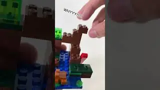 LEGO Minecraft The Swamp Adventure- ASMR Build #shorts