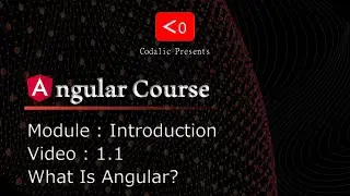 Angular Course | Video 1.1 | What is Angular