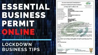 How to apply for an ESSENTIAL SERVICE PERMIT Online | Lock Down Business Tips