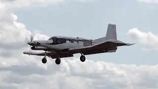 Pacific Aerospace P-750 XSTOL go around and landing in Grenchen | HB-TCP