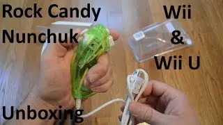 Unboxing Rock Candy Clear Green Nunchuk for Wii And Wii U
