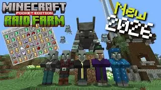 Raid, Totem, & Ominous Bottle Farm Bedrock MCPE 2026