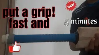 How to put a bat Grip At home without a Cone | fast and easy