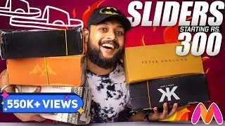 5 BEST SLIDERS/FLIP FLOP/SLIPPERS UNDER 500 FOR MEN 🔥 MYNTRA Haul Review 2023 | ONE CHANCE