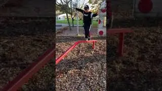 Running on an obstacle course #shorts