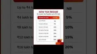 New tax regime #shorts #incometax #newtaxregime #newtaxrates
