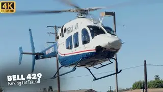 Bell 429 GlobalRanger Takeoff (Mercy Air) at West Anaheim Hospital