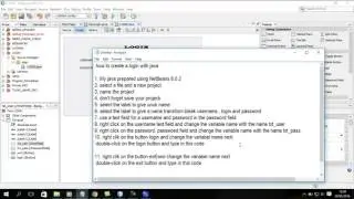 how to create a login with java