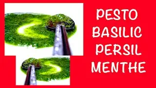Comment Faire un Pesto au Basilic, au Persil et &agrave; la Menthe en 1 Minute