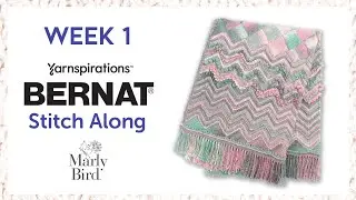 Chevron and Entrelac Knit Blanket || JOANN Stitch Along 2020 || Video 1