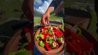 fresh meat recipe # outdoor cooking in Forest # tag # viral # short # video