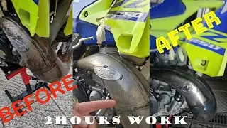 2-STROKE PIPE REPAIR AND CLEANING | COMO REPARAR E LIMPAR ESCAPE 2TEMPOS