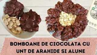 BOMBOANE DE CIOCOLATA CU UNT DE ARAHIDE SI ALUNE  || Reteta simpla si super rapida