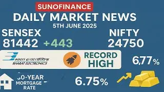 Market Hits Record High | Sensex 81442, Nifty 24750 | Gold Update | SunoFinance Daily market News