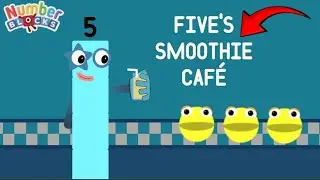 🔥 DRINKING THE BANANA SMOOTHIES! 🍌✨ Numberblocks &ndash; Five&rsquo;s Smoothie Caf&eacute; ✨