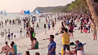 Look! This is BORACAY White Beach on February 28 2025 5:15pm Walk Daming Tao