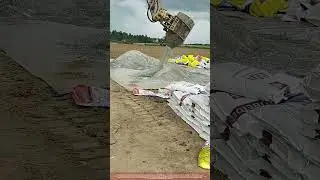 DIY Excavator Mixer: Mixing Fertilizer with a Modified Grapple