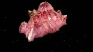 Rose Aura Quartz Crystal Cluster