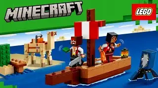 LEGO Minecraft 21259 Путешествие на пиратском корабле Обзор набора лего майнкрафт