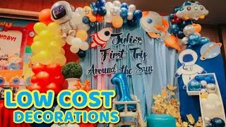 Basic Birthday Decoration Ideas at Home | Outer Space Birthday Theme | Balloon Decoration Ideas