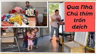 Vlog 1107 ll 2 MẸ CON VỘI VÃ CUỐN GÓI ĐI CHICAGO Ở NHỜ NHÀ CHÚ THÍM TRỐN CÔ VY
