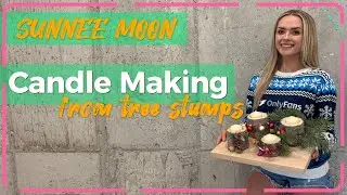 Make Your Own Tree Stump Candles  - DIY