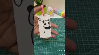 Panda Bookmark Origami | How to make Step-by-Step Easy DIY Paper Craft