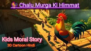 🐓 Chalu Murga Ki Himmat | Kids Moral Story | 3D Cartoon Hindi
