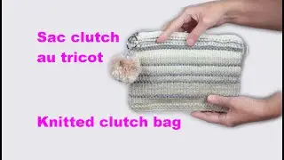 Knitted clutch bag - Knitting and sewing - Handmade clutch idea