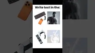 Write text in the 🎮📱