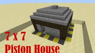 Minecraft Piston House - 7 x 7