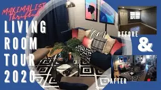 MAXIMALIST THRIFTED DECOR LIVING ROOM TOUR