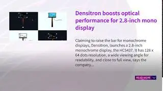 Densitron boosts optical performance for 2 8 inch mono display