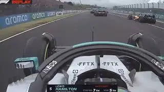 Lewis Hamilton Rocket Start overtakes Fernando Alonso and Esteban Ocon | Formula 1 Hungarian GP