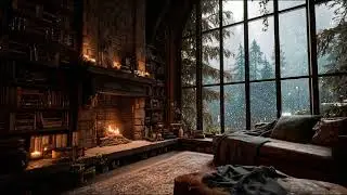 Gentle Piano for Sunday Night Reset  ❄️ Cozy Calm Fireplace Ambience (2 Hours)