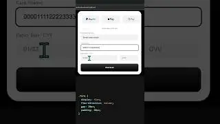 Payment Checkout Form UI Design | HTML & CSS Credit Card Form #coding #htmlcss