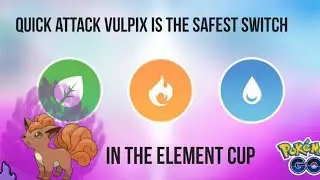 Quick attack shadow Vulpix is the safest switch in the Element cup Season 8 go battle league #shorts