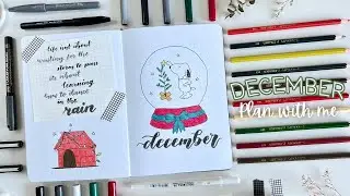 My December 2024 Bullet Journal Setup🎄| Snoopy theme ⋆꙳•❅*‧ ‧*❆ ₊⋆